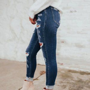 Ripped Ankle Jeggings